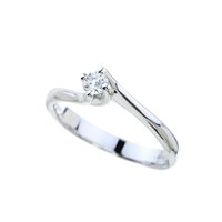 Anneau Bertani & Co. Femme Classic in Or blanc Diamante 0.11 Ct GAN5FGAU - GAN5FGAU